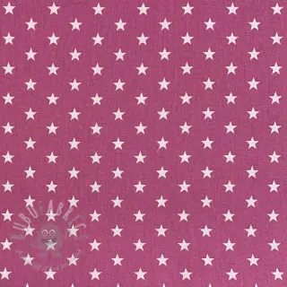 Katoenen stof Petit stars mauve