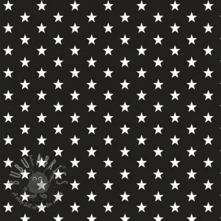 Katoenen stof Petit stars black