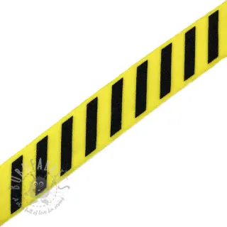 Omvouwelastiek STRIPE 20 mm yellow