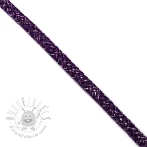 Lurexkoord 10 mm purple