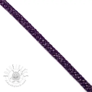 Lurexkoord 10 mm purple