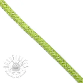 Lurexkoord 10 mm lime