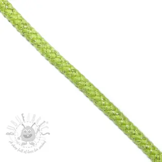 Lurexkoord 10 mm lime