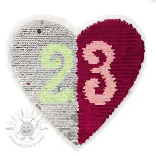 Pailletten obojstranné Heart 23
