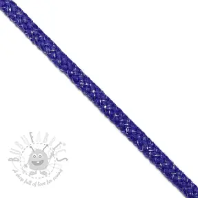 Lurexkoord 10 mm cobalt