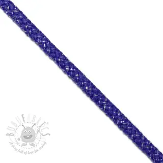 Lurexkoord 10 mm cobalt