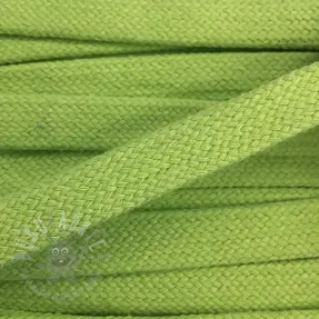 Katoenen koord plat 15 mm lime