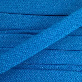 Bavlnená šnúra plochá 15 mm blue