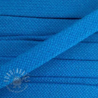 Katoenen koord plat 15 mm blue