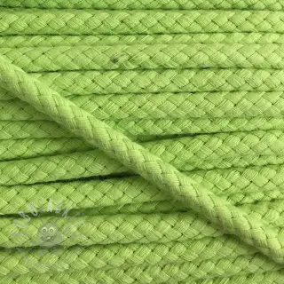 Katoenen koord 8 mm lime