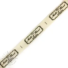 Katoenen lint Label Needle and thread