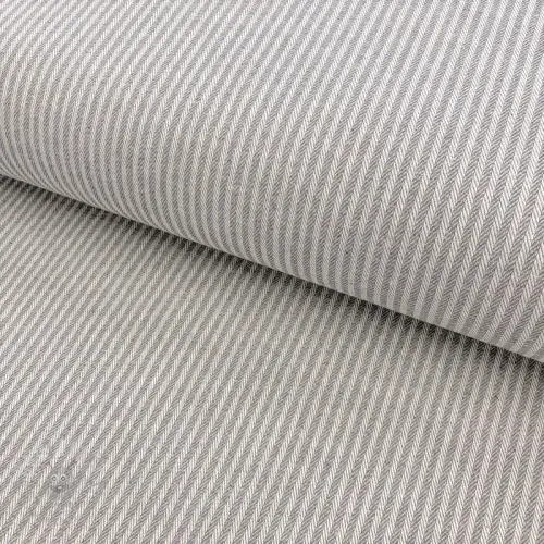 Decoratiestof DOBBY Colored stripe grey