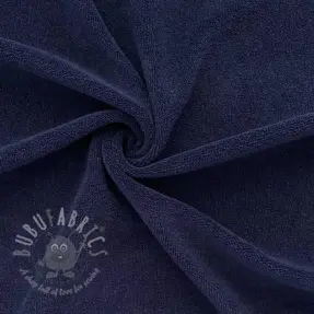Elastische badstof navy