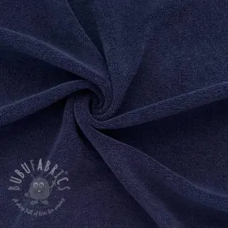 Elastische badstof navy