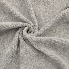 Elastische badstof light grey