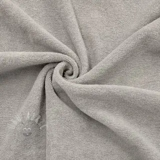 Elastische badstof light grey