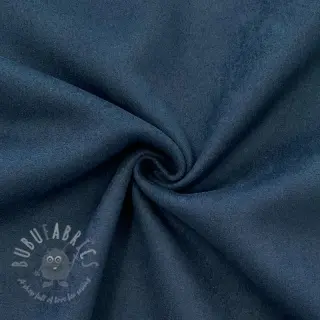 Suèdestof stretch navy