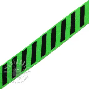 Omvouwelastiek STRIPE 20 mm green