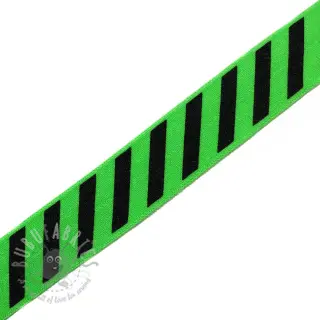 Omvouwelastiek STRIPE 20 mm green