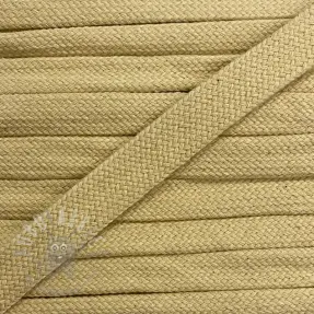 Katoenen koord plat 13 mm light yellow