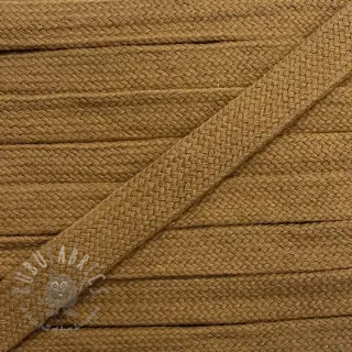 Katoenen koord plat 13 mm brown