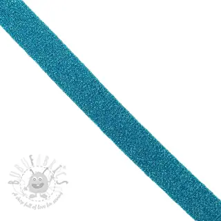 Biaisband LUREX aqua