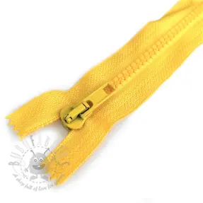 Ritssluiting bot deelbaar 70 cm yellow