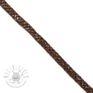 Lurexkoord 10 mm brown