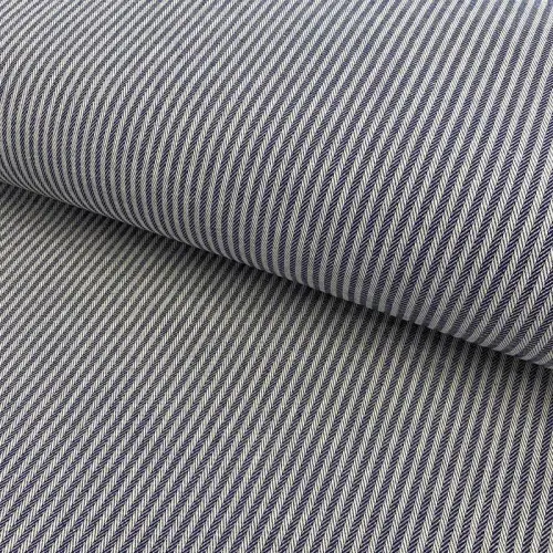 Dekoračná látka DOBBY Colored stripe navy blue