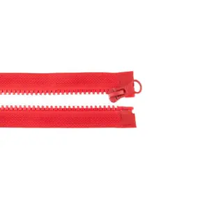 Zips deliteľný 75 cm red
