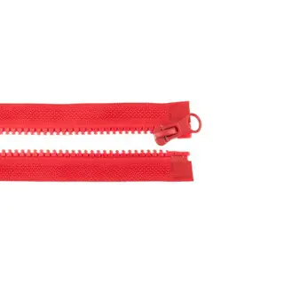 Zips deliteľný 75 cm red