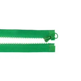 Zips deliteľný 75 cm grass green