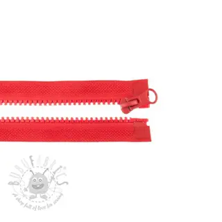 Ritssluiting deelbaar 65 cm red