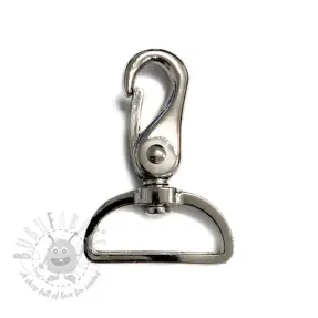 Metalen Karabijnhaak 40 mm silver