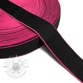 Glad elastiek 4 cm Rim fuchsia