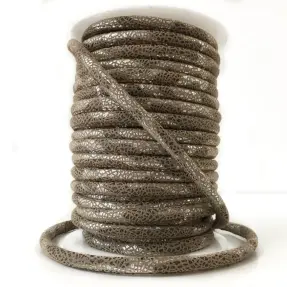 Semišová šnúra Glitter taupe