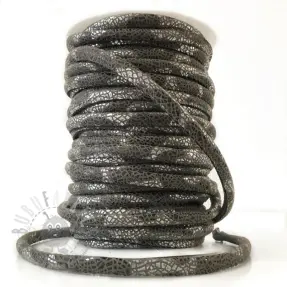 Suède koord Glitter grey
