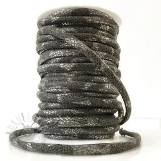 Suède koord Glitter grey