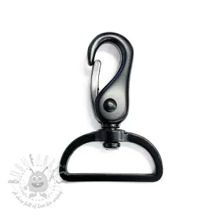 Metalen Karabijnhaak 40 mm black