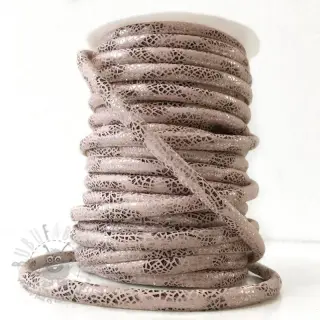 Suède koord Glitter beige