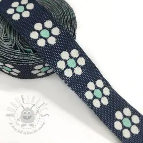 Lint Jeans flowers mint
