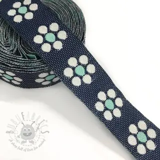 Lint Jeans flowers mint