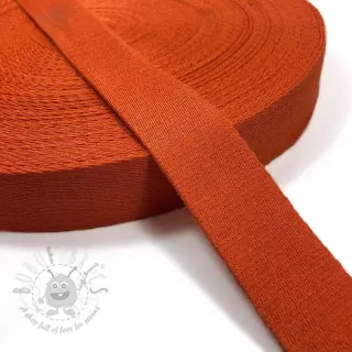 Tassenband katoen 4 cm orange