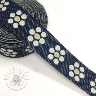 Lint Jeans flowers beige