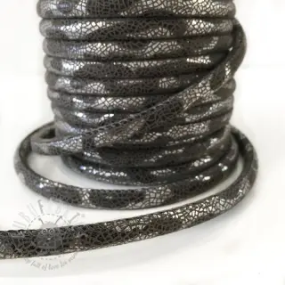 Suède koord Snake silver