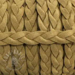 Suède koord gevlochten sand