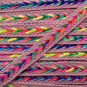 Polyesterová šnúra pletená NEON rose