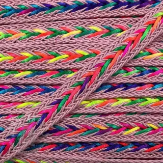 Polyester koord gevlochten NEON rose