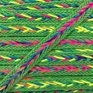 Polyester koord gevlochten NEON lime