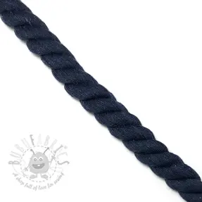 Katoenen koord getwijnd 2,5 cm marine